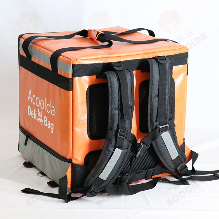 Double Layers Motorcycle Ice Cooler Delivery Bag Pizza Bag Food Delivery Bag