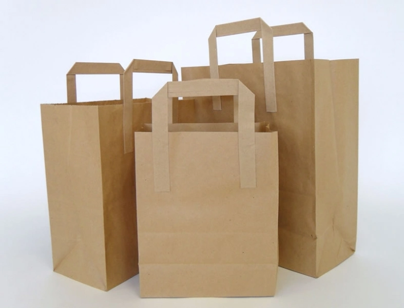 Small Kraft Sos Bags Medium Kraft Sos Bags Flat Bottom Bag