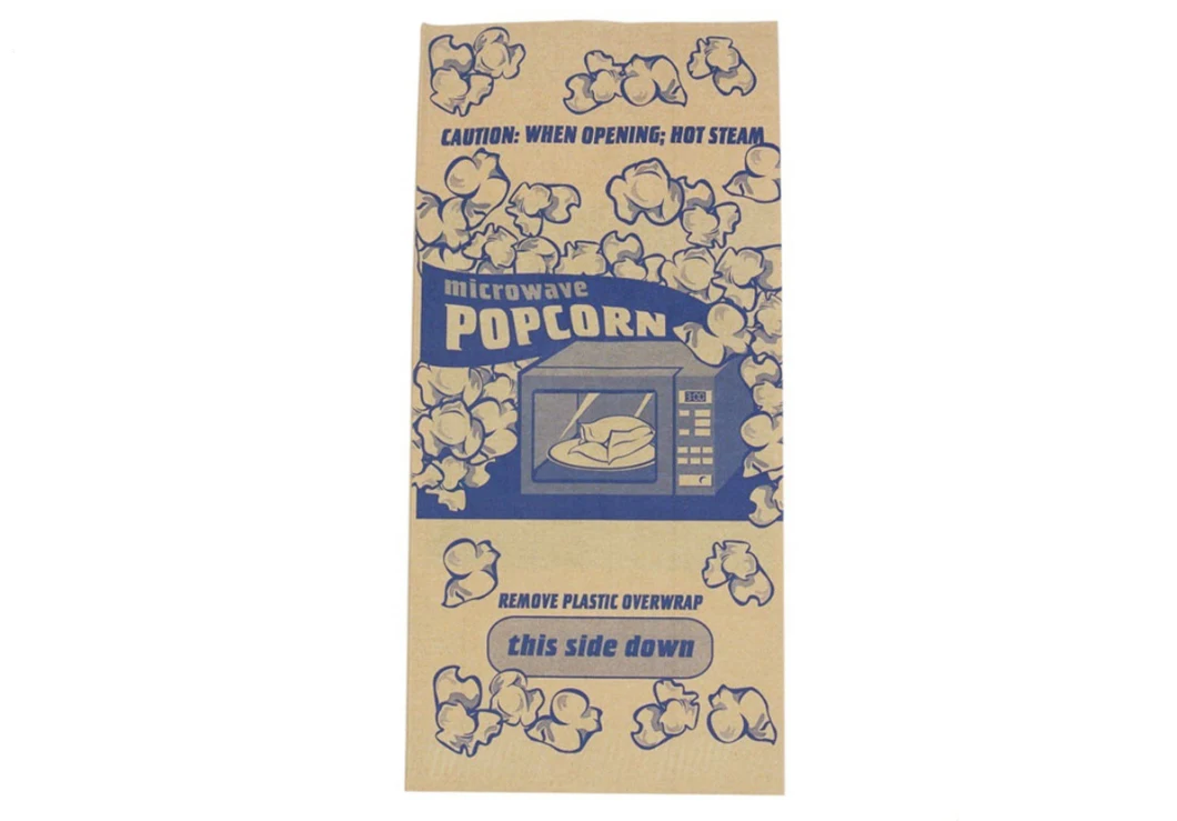 Factory Price and High Capacity Pinch Bottom Microwave Popcorn Bag