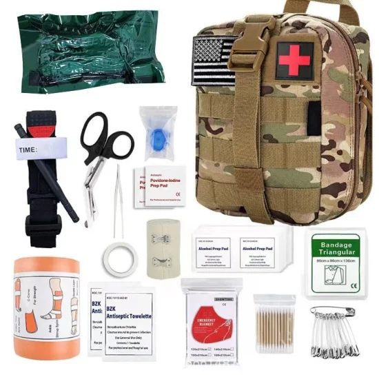 Survival Gear Military Camping Hiking Outdoor Emergency Sos Tactical Bag First Aid Kit